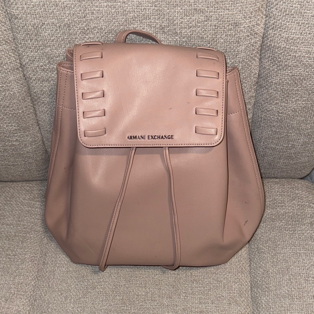 Armani Exchange Women's Dusty Pink Backpack